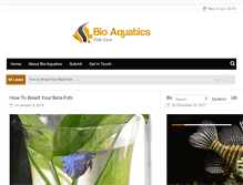 Tablet Screenshot of bio-aquatics.com